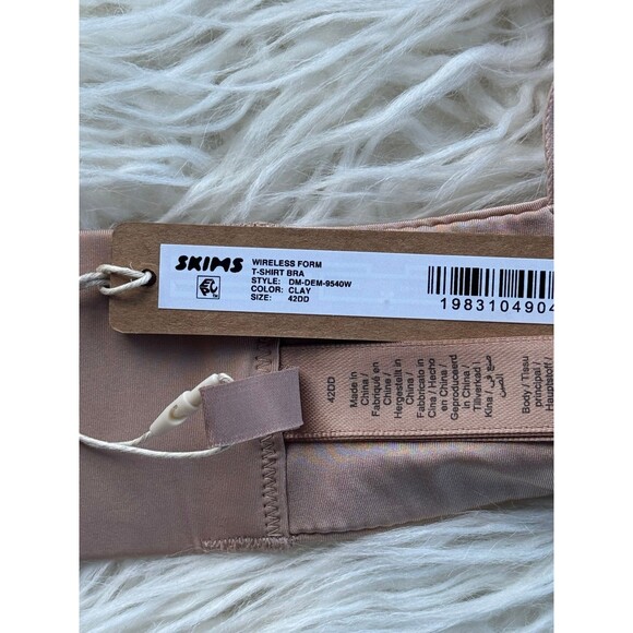 Skims Wireless Form T-shirt Bra Clay Size 42DD - Picture 8 of 8